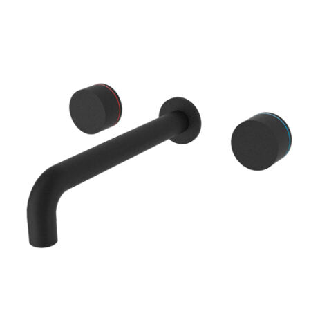 KARA WALL BASIN SET 180/217MM MATTE BLACK