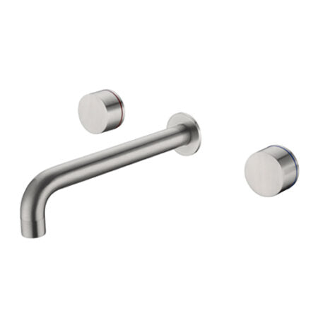 KARA WALL BASIN SET 180/217MM BRUSHED NICKEL