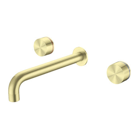 KARA WALL BASIN SET 180/217MM BRUSHED GOLD