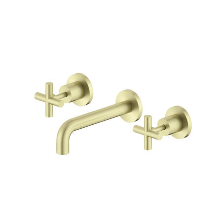 X PLUS WALL BASIN SET 180/215MM BRUSHED GOLD