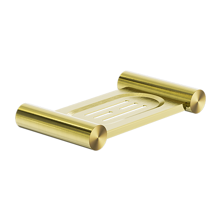 NEW MECCA SOAP DISH HOLDER BRUSHED GOLD (NR2381BG)