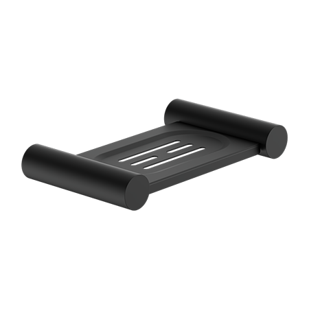 NEW MECCA SOAP DISH HOLDER MATTE BLACK (NR2381MB)