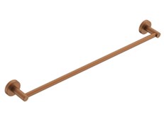 Soul Single Towel Rail 600mm Brushed Copper