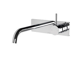 Vivid Slimline Up Basin / Bath Wall Mixer Set
