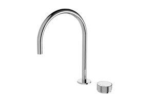 Axia Hob Sink Mixer Set 220mm Gooseneck
