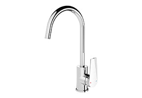 Arlo Sink Mixer 200mm Gooseneck - Lead Free