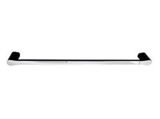 Manhattan Single Towel Rail 600mm Matte Black & Chrome