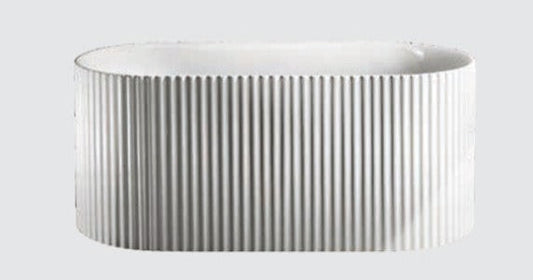 FLUTTED COAST BATH 1700 MATTE WHITE