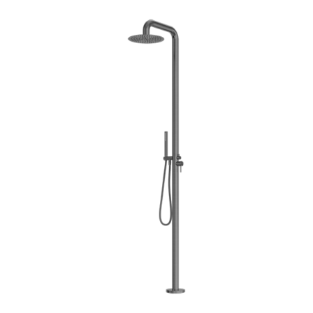 ZEN SS316L OUTDOOR FREESTANDING SHOWER COLUMN GRAPHITE (NR162205AGR)