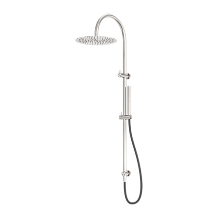 ZEN SS316L TWIN SHOWER WITH OUTDOOR SHOWER HOSE BRUSHED NICKEL (NR162205C01BN)