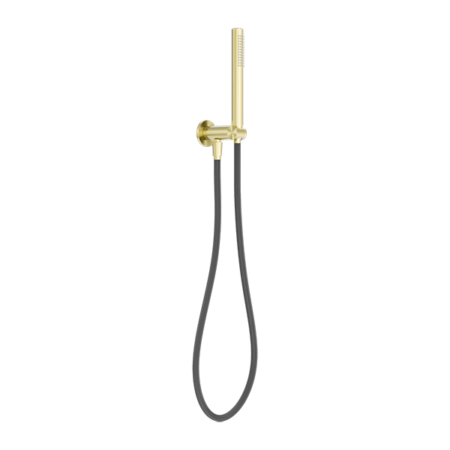 ZEN SS316L SHOWER ON BRACKET WITH OUTDOOR SHOWER HOSE BRUSHED GOLD (NR162205D01BG)