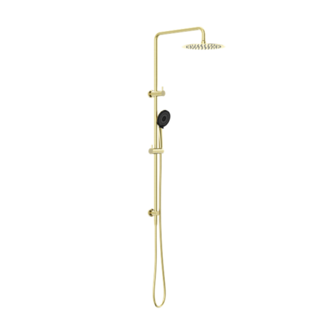 ROUND PROJECT TWIN SHOWER 4 STAR RATING BRUSHED GOLD (NR232105FBG)