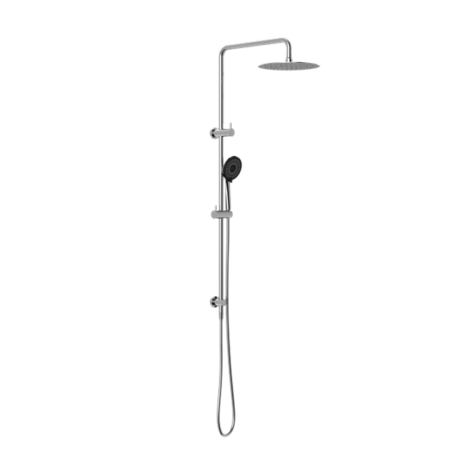 ROUND PROJECT TWIN SHOWER 4 STAR RATING CHROME (NR232105FCH)