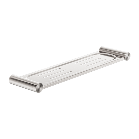 NEW MECCA METAL SHOWER SHELF BRUSHED NICKEL (NR2387ABN)