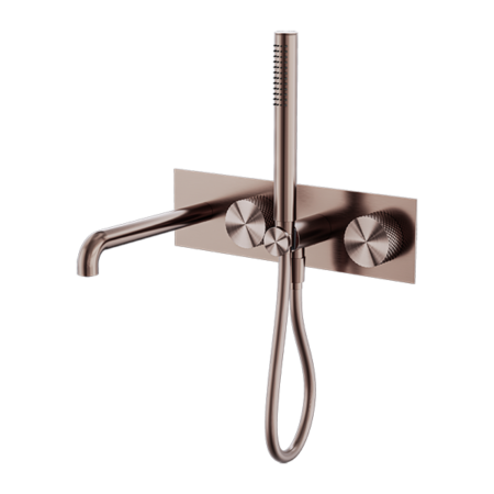 OPAL PROGRESSIVE SHOWER SYSTEM WITH SPOUT 230/250MM BRUSHED BRONZE