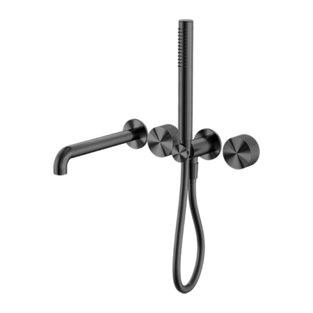 OPAL PROGRESSIVE SHOWER SYSTEM SEPARATE PLATE WITH SPOUT 230/250MM GRAPHITE