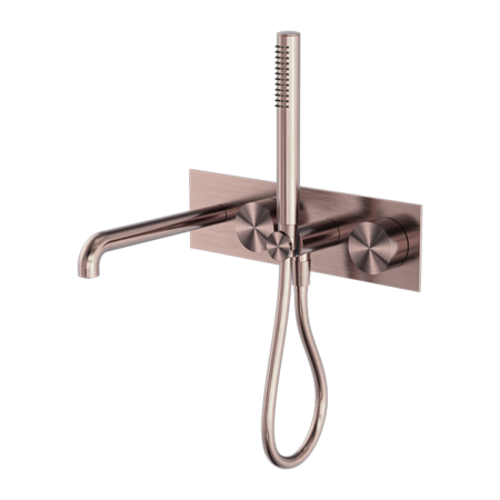 KARA PROGRESSIVE SHOWER SYSTEM WITH SPOUT 230/250MM BRUSHED BRONZE