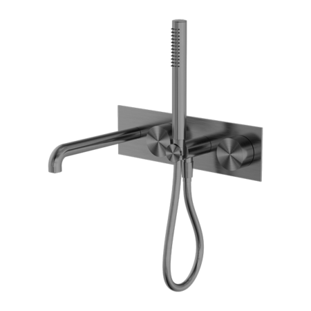 KARA PROGRESSIVE SHOWER SYSTEM WITH SPOUT 230/250MM GUN METAL