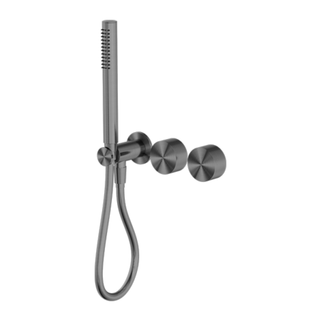 KARA PROGRESSIVE SHOWER SYSTEM SEPARATE PLATE GUN METAL