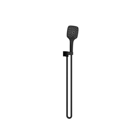 RAIN SQUARE 3 FUNCTION SHOWER ON BRACKET MATTE BLACK (NR306MB)