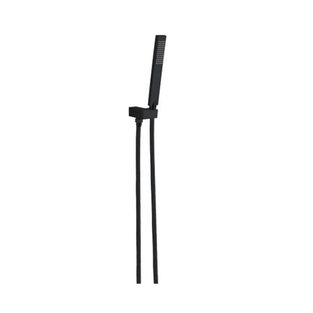 SQUARE SHOWER ON BRACKET MATTE BLACK (NR309MB)