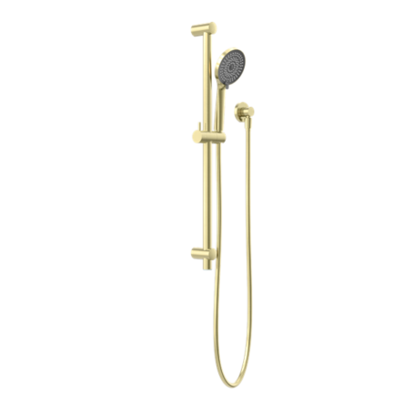 ROUND METAL PROJECT SHOWER RAIL 4 STAR RATING BRUSHED GOLD (NR319BG)