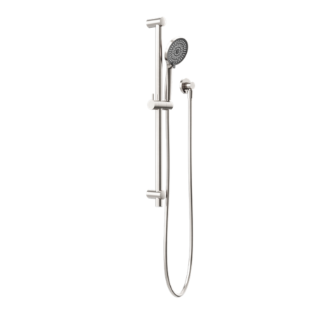 ROUND METAL PROJECT SHOWER RAIL 4 STAR RATING BRUSHED NICKEL (NR319BN)