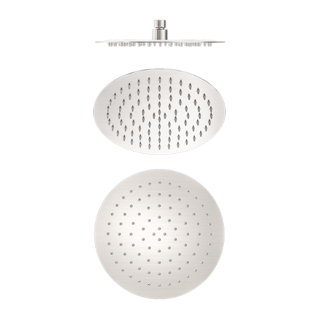250MM ROUND STAINLESS STEEL SHOWER HEAD 4 STAR RATING BRUSHED NICKEL (NR507036BN)