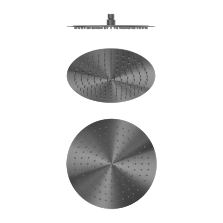 ZEN SS316L 300MM ROUND SHOWER HEAD GRAPHITE (NR508041GR)