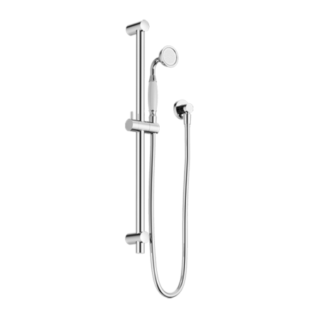 YORK SHOWER RAIL WITH WHITE PORCELAIN HAND SHOWER CHROME (NR692105A01CH)