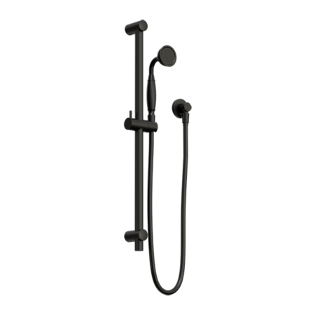 YORK SHOWER RAIL WITH METAL HAND SHOWER MATTE BLACK (NR692105A02MB)