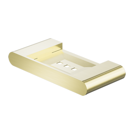 BIANCA SOAP DISH HOLDER BRUSHED GOLD (NR9081BG)