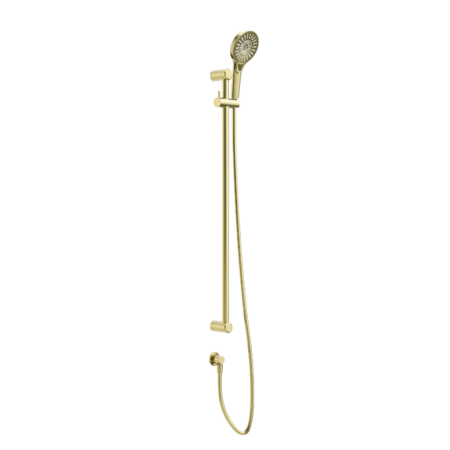 MECCA CARE 25MM GRAB RAIL AND ADJUSTABLE SHOWER RAIL SET 900MM BRUSHED GOLD (NRCS004BG)