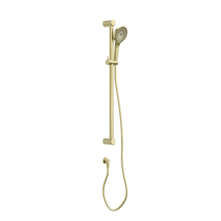 MECCA CARE 32MM GRAB RAIL AND ADJUSTABLE SHOWER RAIL SET 900MM BRUSHED GOLD (NRCS005BG)