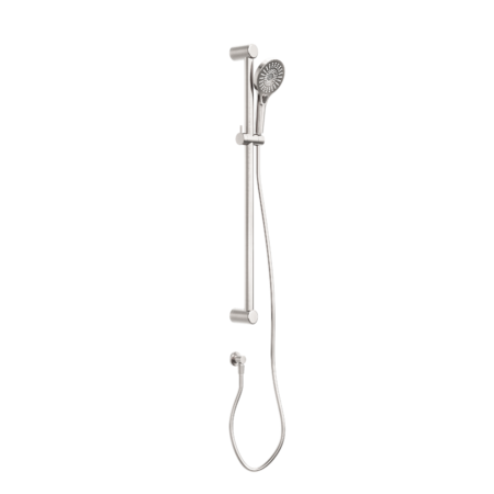 MECCA CARE 32MM GRAB RAIL AND ADJUSTABLE SHOWER RAIL SET 900MM BRUSHED NICKEL (NRCS005BN)