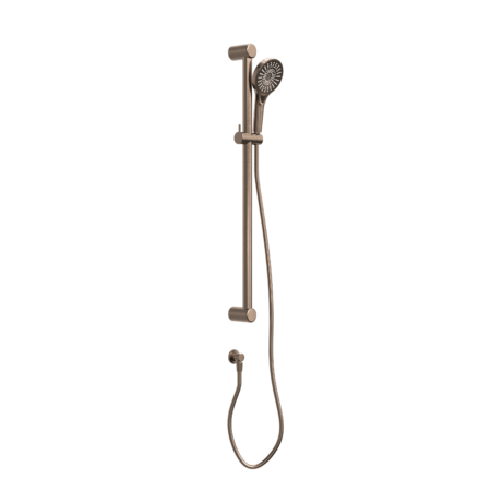 MECCA CARE 32MM GRAB RAIL AND ADJUSTABLE SHOWER RAIL SET 900MM BRUSHED BRONZE (NRCS005BZ)