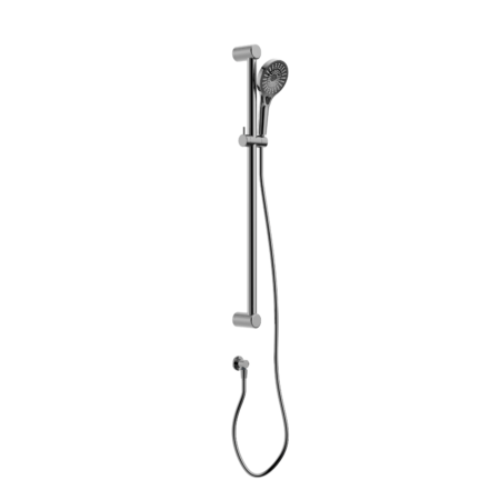 MECCA CARE 32MM GRAB RAIL AND ADJUSTABLE SHOWER RAIL SET 900MM CHROME (NRCS005CH)
