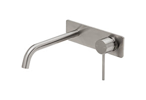 Vivid Slimline SwitchMix Wall Basin / Bath Mixer Set 230mm (Complete Kit)