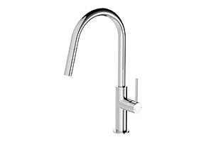 Vivid Slimline Pull Out Sink Mixer 200mm - Lead Free