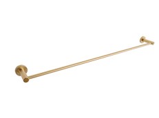 Bloom Single Towel Rail 750mm Light Brushed Brass
