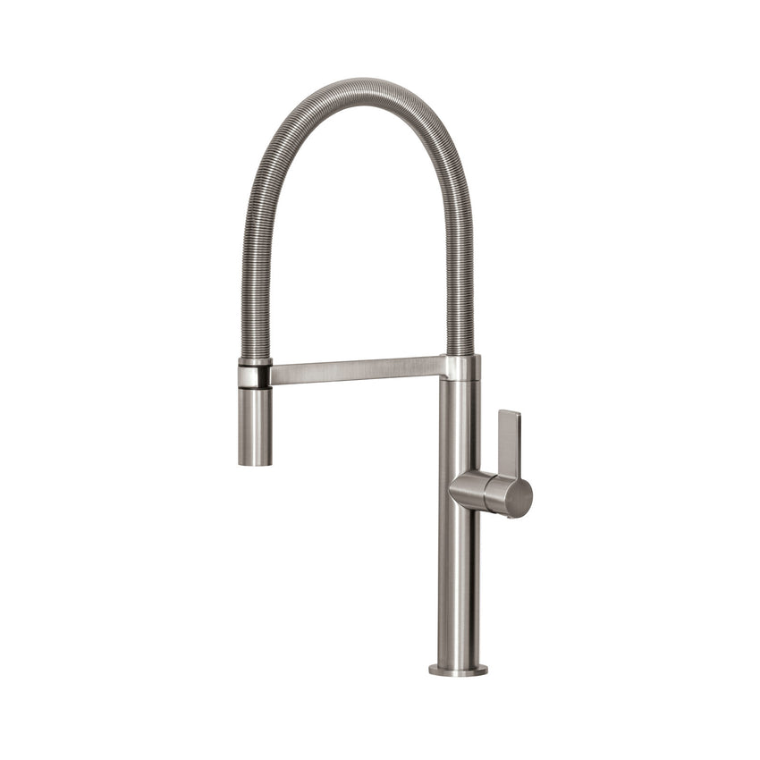 Prize Flexible Coil Sink Mixer Brushed Nickel 5 Star/6 LPM-0