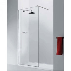Topaz Fixed Shower Panel Satin Silver 600 x 2000-0