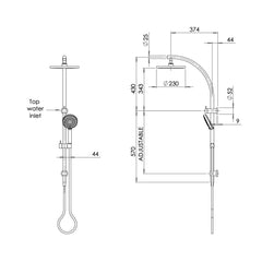 Vivid Twin Shower Chrome 3 Star/7.5 LPM-5823